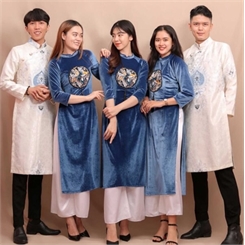 Áo dài bưng quả 05